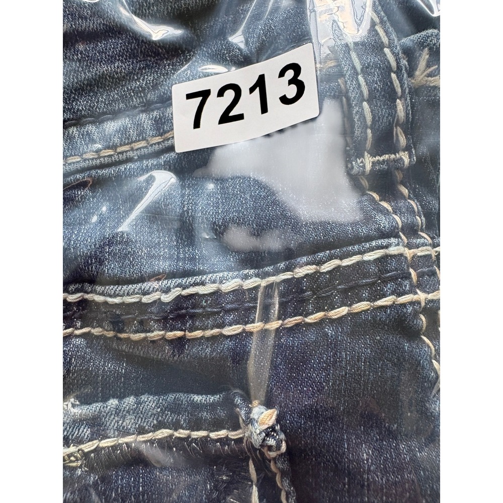 Silver Jeans Co Suki Straight Jeans Womens 32x30 Dark Wash Thick Stitch Y2K - Picture 7 of 7